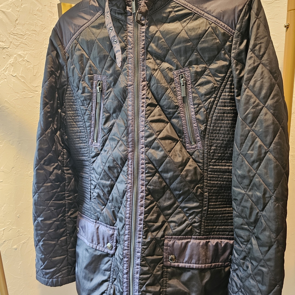 Quilted Black and Purple Jacket